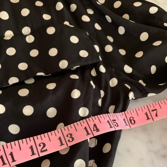 NWOT Zara Studio dot jumpsuit with front & back pockets matching belt XS - Picture 9 of 11